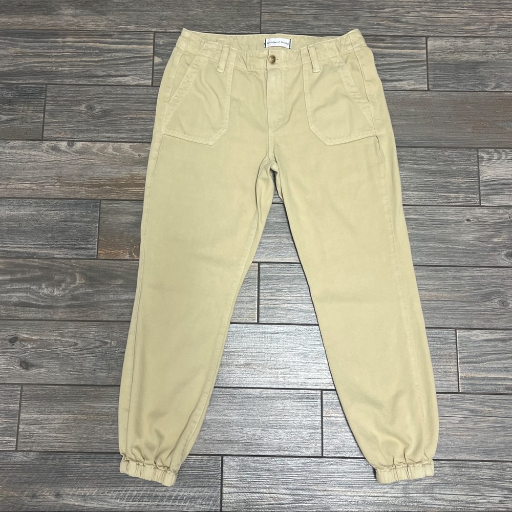 Articles of Society Julie Granola Joggers Size 28 Pants Jeans 31.5X27 Beige